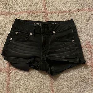 BLACK AMERICAN EAGLE SHORTS